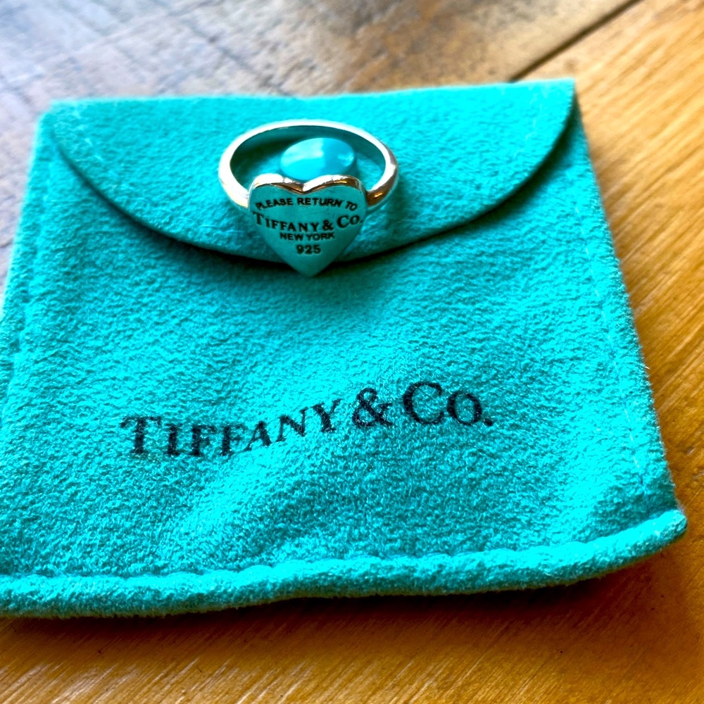 Return to Tiffany heart ring in silver